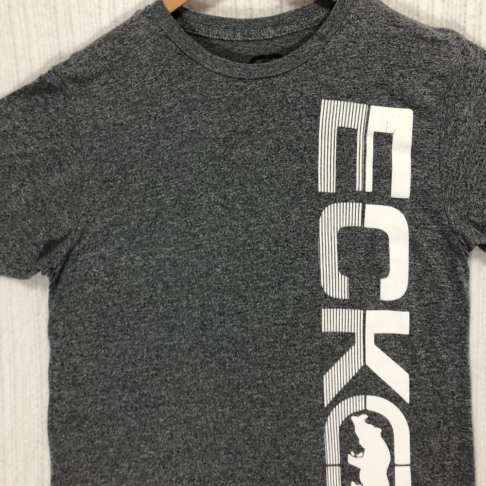 Ecko Unlimited Graphic T-Shirt‎ Logo Print Short Sleeve Casual Gray M